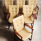 Un ensemble de six fauteuils des années 1960/1970 pour Vamdrup Stolefabrik