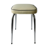 60s tabouret with tapered chrome feet