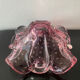 Vintage pink empty pocket ashtray in Murano by Barovier and Toso