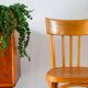 Baumann bistro chair in blond oak, 1950s