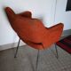 Fabric and metal armchair from the 1960/1970