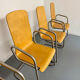 Set of 6 cantilever chairs from the Zumsteg Collection, moulded wood, 1980s.