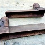 Antique French fireplace andirons