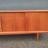 Scandinavian teak row by Axel Christensen for ACO Mobler