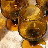 Set of 6 glass wine, glassware biot