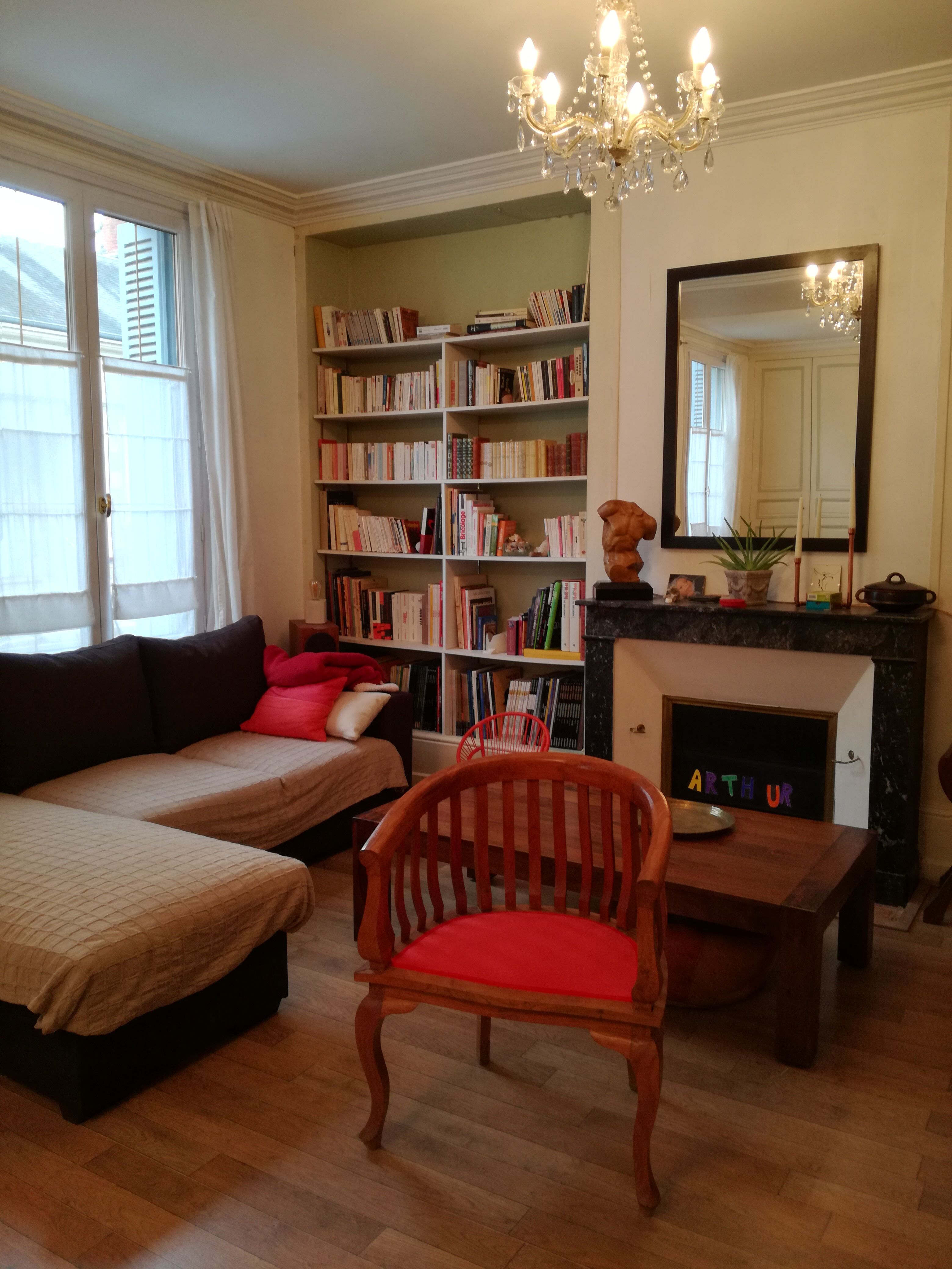 Colonial armchair in exotic wood