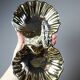 Double old metal gilded shell server vintage 50-70