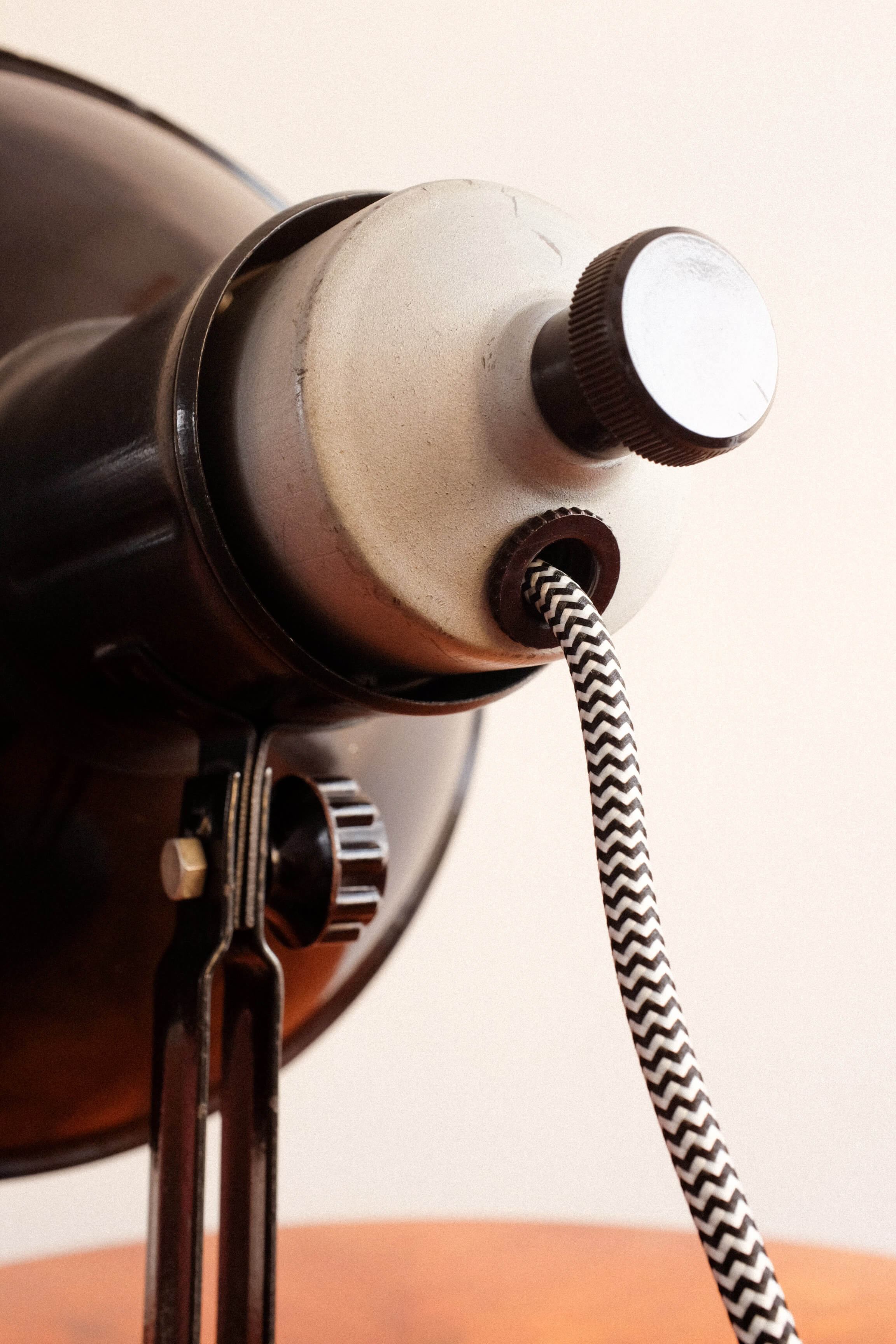 Industrial Czechoslovakian Adjustable Table Lamp, 1960s