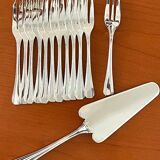 Christofle boréal, 12 cake forks, pie server, cake service with box