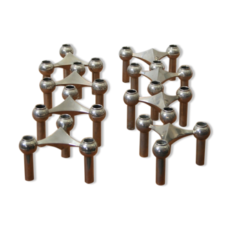 Series of 8 flexible candlesticks Nagel 1970