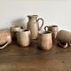 Vintage complete stoneware service – 6 mugs & jug Vallauris