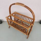 Porte revue rotin