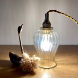 Vintage glass tulip lamp