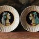 Set of two earthenware plates from Pesaro, Italy, early 20th century.