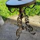 Round table in marble and gilded bronze