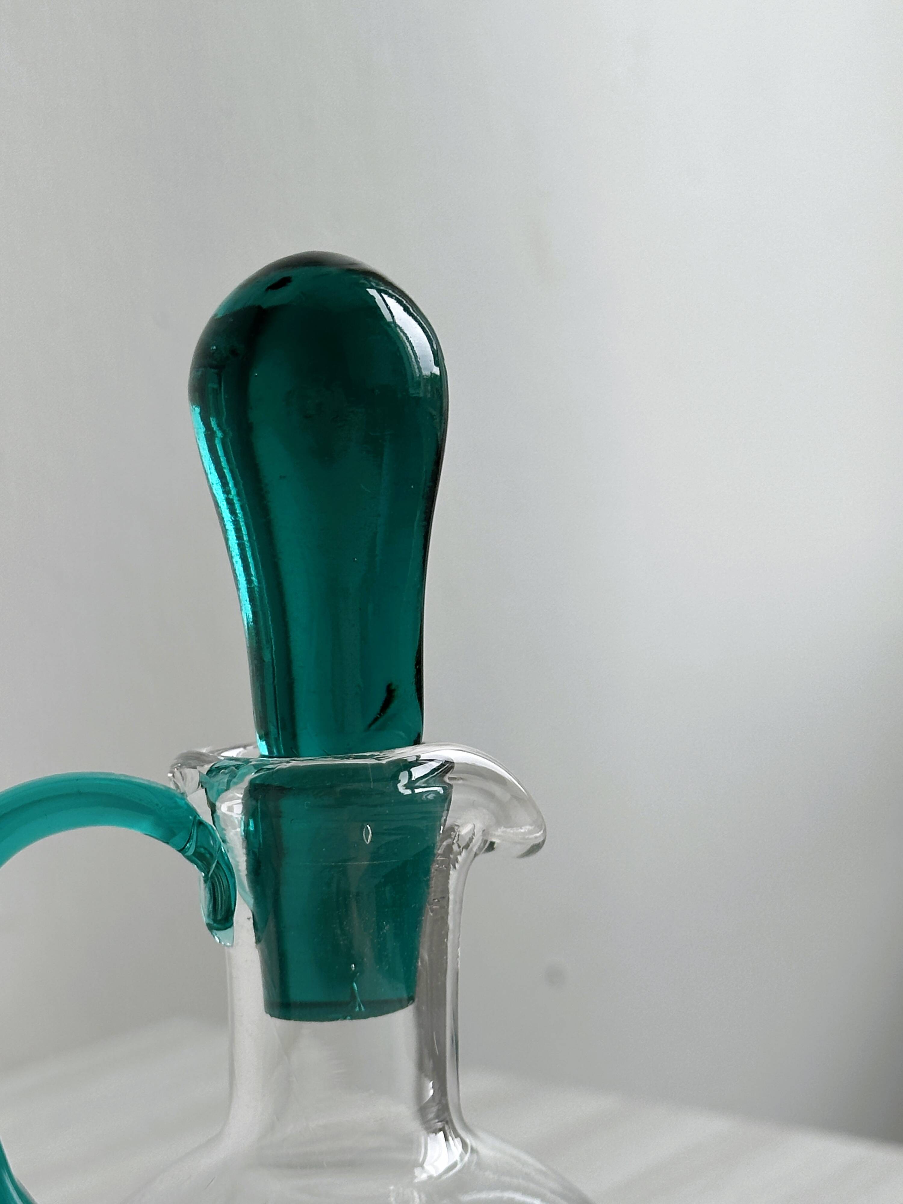 Blown glass oil cruet