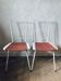Chaises métal et paille