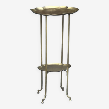 Art Nouveau side table 1900 in brass