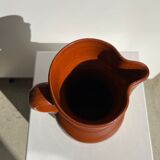Two-tone brown ceramic wine pitcher H: 24cm