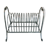 Vintage wrought iron magazine holder