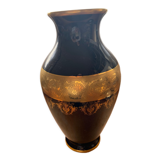 Blue Napoleon III Empire Vase of Sevres