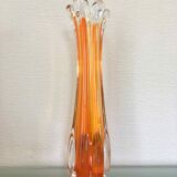 Vintage orange soliflore vase