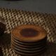Tue Poulsen, Set of 6 ceramic plates in earthy colours, modern Danish design, 1960s