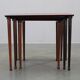 Mid-century Danish nesting tables in solid wood and veneer, 1960s