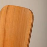 Charles and Ray Eames Early DCW Ash Plywood Dining Chairs for Herman Miller