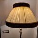 Italian brass and ceramic tripod floor lamp/table 1950s