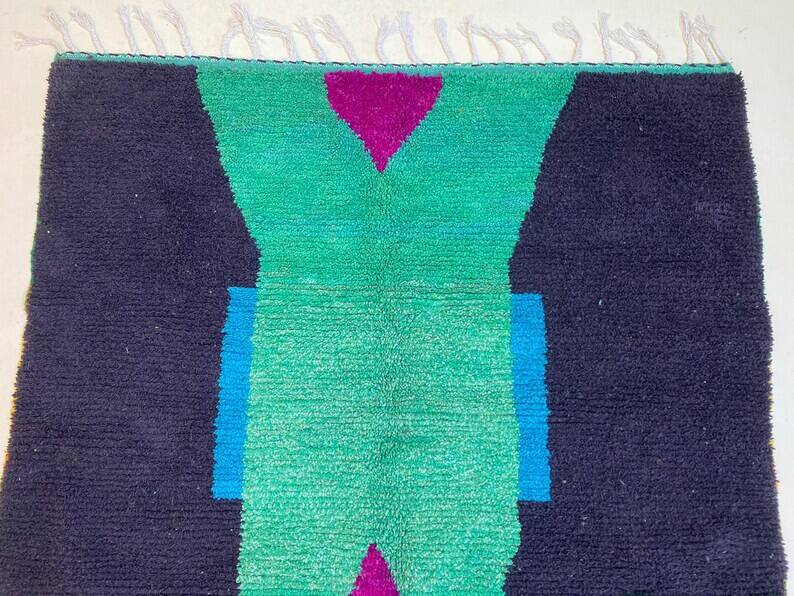 Colorful Moroccan wool rug 200cm x 200cm