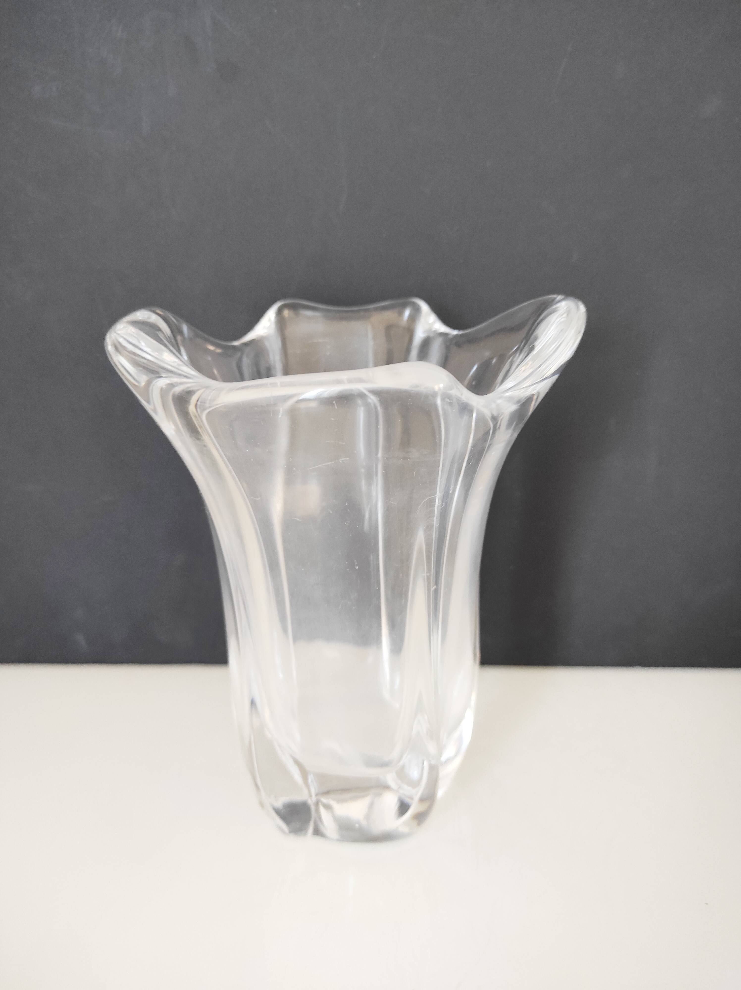 Daum France crystal vase