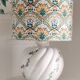 Hand-painted ceramic lamp & handmade shade by Rifle Paper Co.