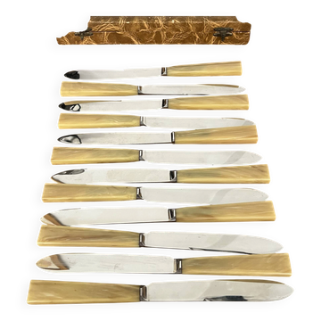Box of 12 Art Deco knives