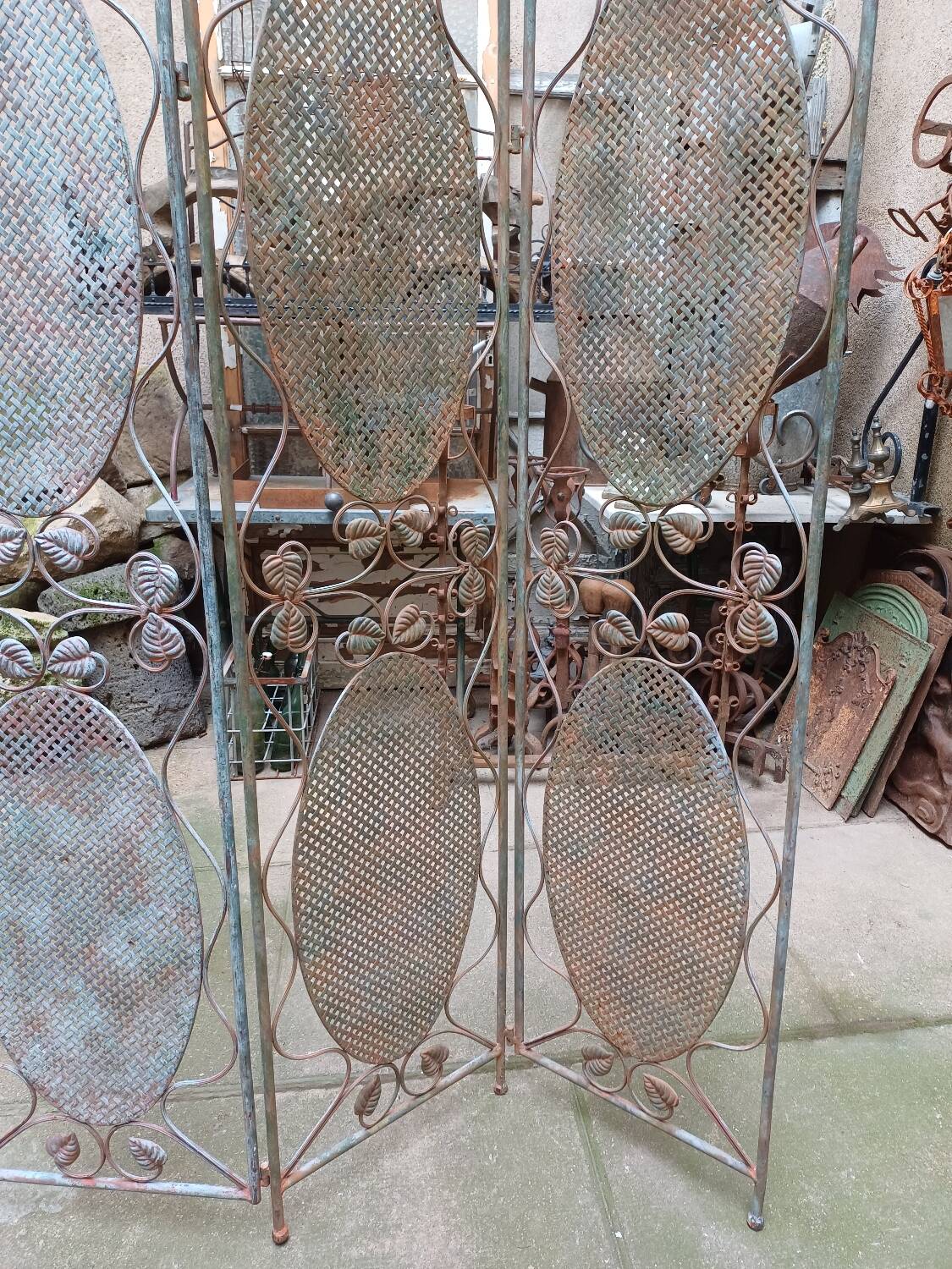 Bird screen, wrought iron, 1960s-70s