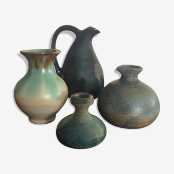 Série 4 vases vintage années 60-70