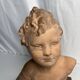Cipriani, child bust in terracotta art signed 20th century
