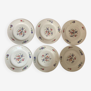 Assiettes porcelaine pyroblan france