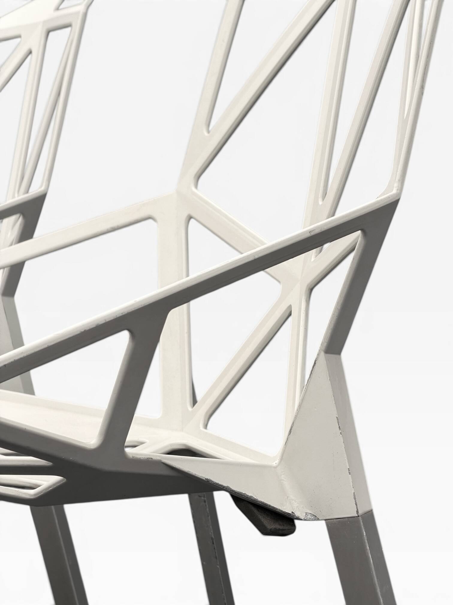 Pair of Chair One chairs — Konstantin Grcic for Magis, aluminium