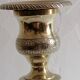 Old pair of candlesticks, bronze torches of the Louis Philippe period
