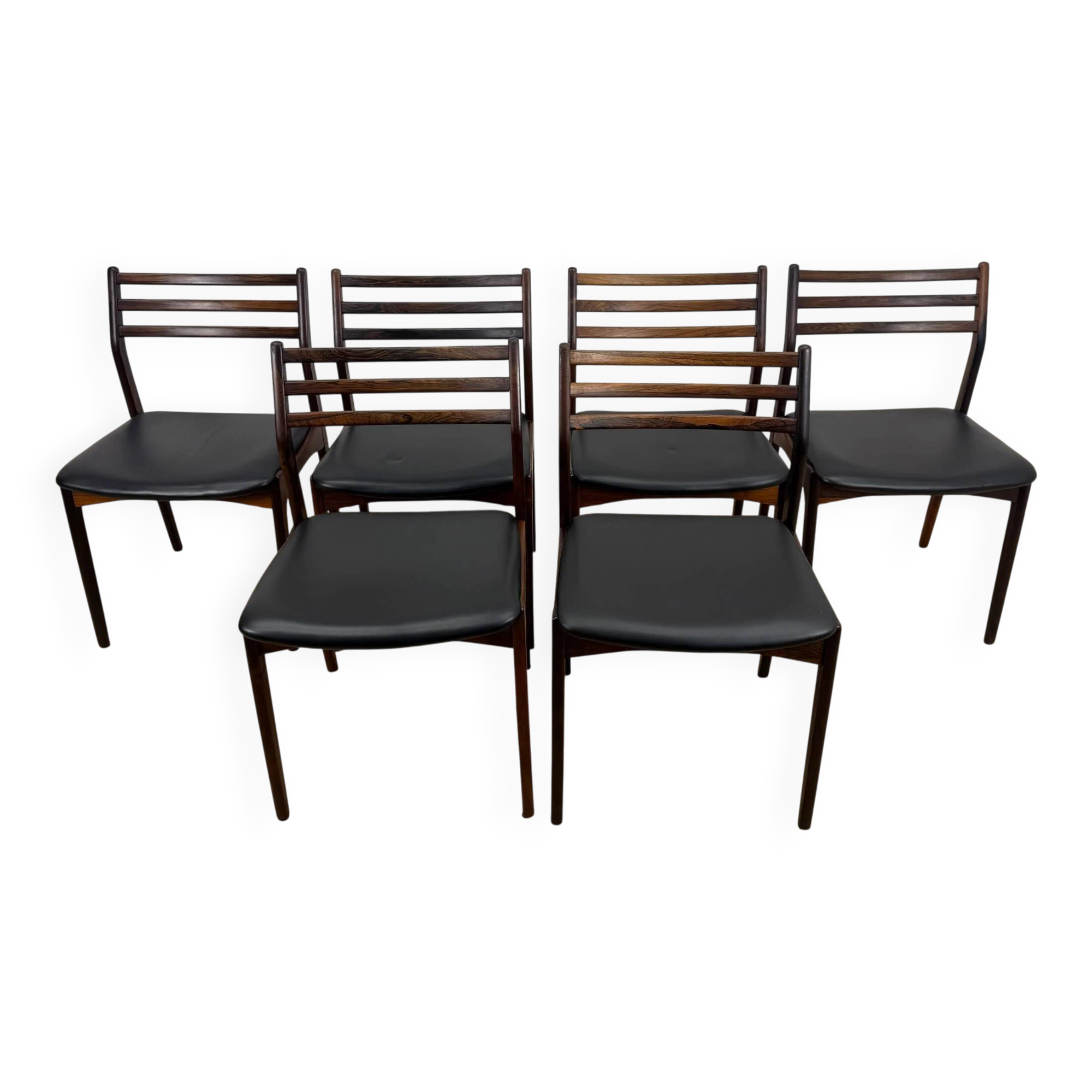 Ensemble de six chaises par Vestervig Erikson, années 1960