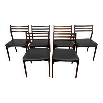 Set of six chairs by Vestervig Erikson, 1960s.