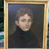 Portrait of young man, oil on canvas