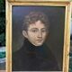 Portrait de jeune homme, huile sur toile