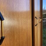 Light oak sliding door wardrobe, 1960