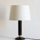 Leather lamp base, Le Tanneur (attr.), France, 1950s/1960s