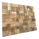 Decorative wall panel in solid oak