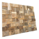 Decorative wall panel in solid oak