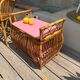 Coffre rotin vintage