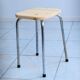 Vintage stool made of solid pine